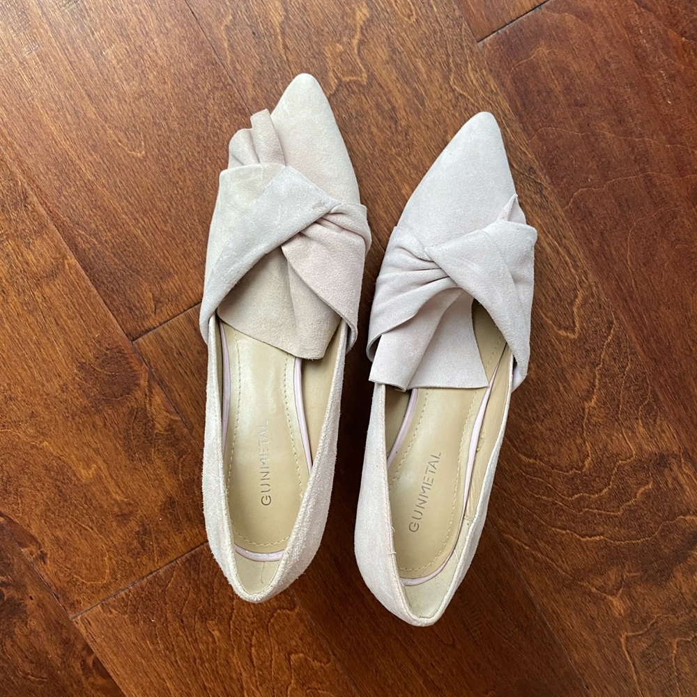 Gunmetal Felona Women Pointed Toe Suede Pink Heels